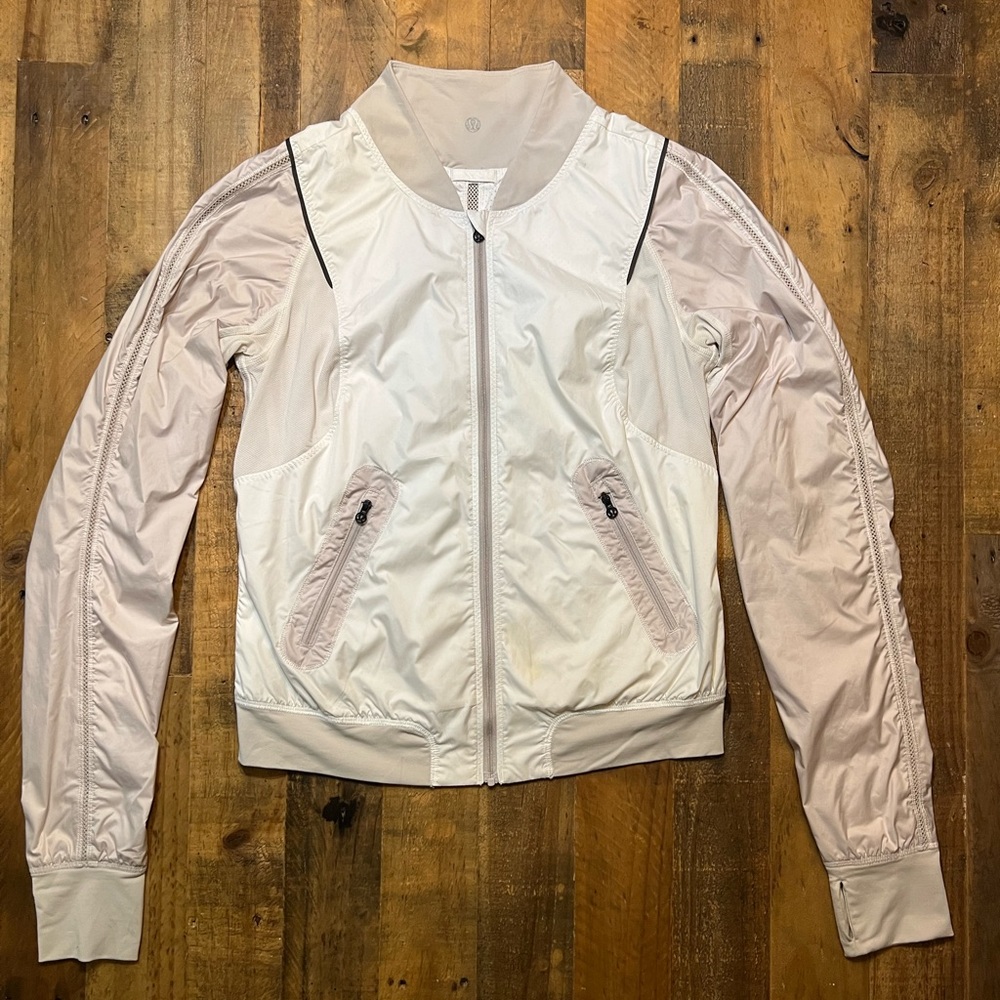 Lululemon reversible windbreaker light weight track jacket size 6